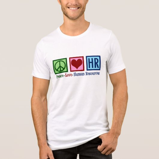 Personal für die Liebe des Friedens Tri-Blend Shirt (Vorderseite)