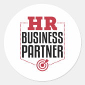 Personal für Geschäftspartner Runder Aufkleber (Vorderseite)