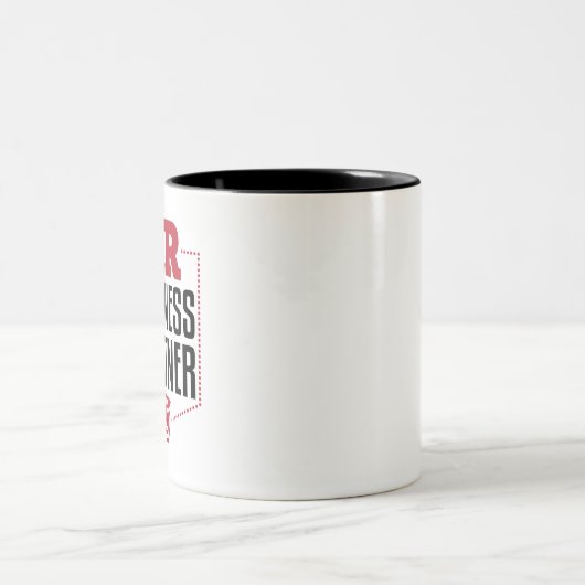 Personal für Geschäftspartner Zweifarbige Tasse (Mittel)