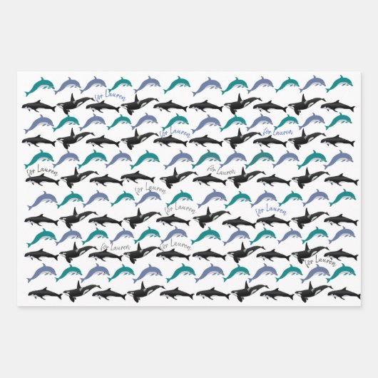 PERSONAL GIFT WRAP FÜR SCUBA DIVERS. DREI STYLE GESCHENKPAPIER SET (Vorderseite 3)