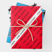 PERSONAL GIFT WRAP FÜR SCUBA DIVERS. DREI STYLE GESCHENKPAPIER SET (Beispiel)