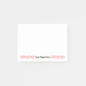 Personal Heart Notepad Post-it Klebezettel (Vorderseite)