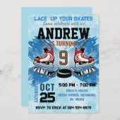 Personal Hockey Birthday Invitation Einladung (Vorne/Hinten)