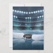 Personal Hockey Thema Geburtstagsparty Einladung (Rückseite)
