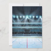 Personal Hockey Thema Geburtstagsparty Einladung (Rückseite)