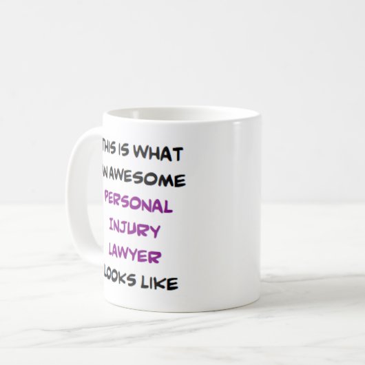 personal injury lawyer, awesome kaffeetasse (Vorderseite Links)