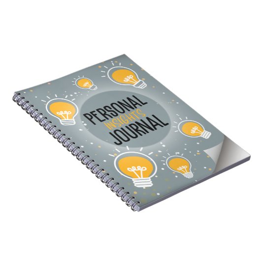 Personal Insights Journal Lightbulle Notebook Notizblock (Rechte Seite)