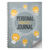 Personal Insights Journal Lightbulle Notebook Notizblock (Vorderseite)