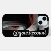 Personal iPhone Cases Trend Abstract Black Powdery (Rückseite (Horizontal))