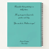 Personal Journal - Mountain Lake Notizblock (Rückseite)