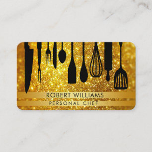 Personal Koch Black Gold Catering Kitesools Visitenkarte