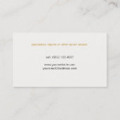 Personal Koch Business Card 2 Visitenkarte (Rückseite)