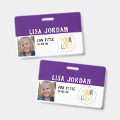 Personal kundenspezifisches Geschäft Ausweis (Front & Back)