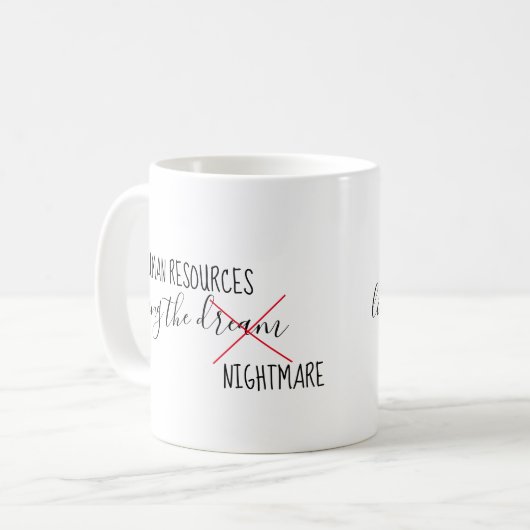 Personal - Leben im Traum Albtraum Kaffeetasse (Vorderseite Links)