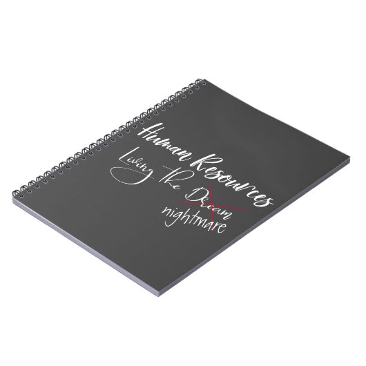 Personal Living the Dream Nightmare HR Notizblock (Linke Seite)