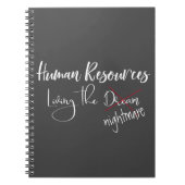 Personal Living the Dream Nightmare HR Notizblock (Vorderseite)