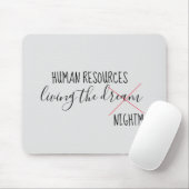 Personal Living the Dream Nightmare Office Mousepad (Mit Mouse)