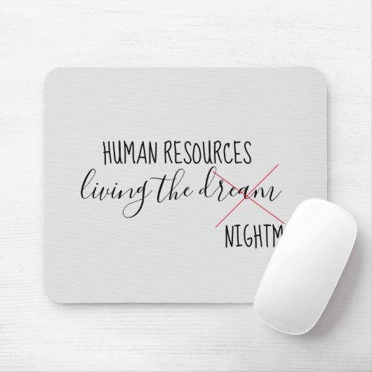 Personal Living the Dream Nightmare Office Mousepad (Mit Mouse)