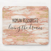 Personal Living the Dream Office Work Spaß Mousepad (Vorne)