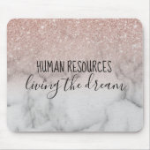 Personal Living the Dream Office Work Spaß Mousepad (Vorne)