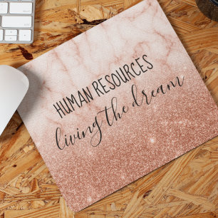 Personal Living the Dream Office Work Spaß Mousepad
