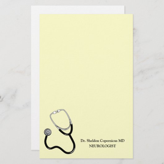 Personal Notepad Doktors Briefpapier (Vorne/Hinten)