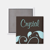 Personal Paisley Magnet (Vorderseite/Rückseite)