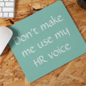 Personal Personalabteilung Referat Spaß Arbeit Mousepad