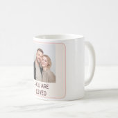 Personal Photo and Editable Text Valentine Mug Kaffeetasse (VorderseiteRechts)