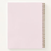 Personal Photo Blush Pink Script Journal Notizblock (Rückseite)