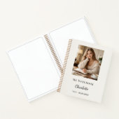 Personal Photo Ivory Script Journal Notizblock (Innenseite)