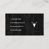 Personal Profile Foto Trainer Visitenkarte (Rückseite)