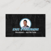 Personal Profile Foto Trainer Visitenkarte (Vorderseite)