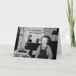 Personal Radio Boy Graduation Party Karte