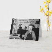 Personal Radio Boy Graduation Party Karte (Gelbe Blume)