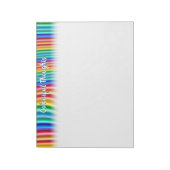 Personal Rainbow Design Notepad Notizblock (Rotiert)