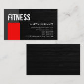 Personal Red Gray Business Card für den Holzhinter Visitenkarte (Vorne/Hinten)