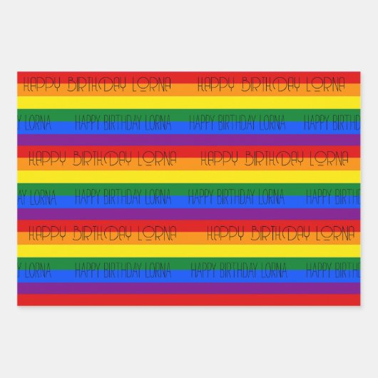 PERSONAL Regenbogenpresse Papier 3 Designs (Vorderseite)