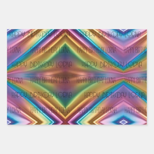 PERSONAL Regenbogenpresse Papier 3 Designs (Vorderseite)