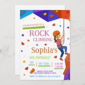 Personal Rock Climbing Birthday Party Invitation Einladung (Vorne/Hinten)