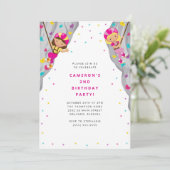 Personal Rock Climbing Birthday Party Invitation Einladung (Stehend Vorderseite)