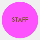 PERSONAL RUNDER AUFKLEBER (Vorderseite)