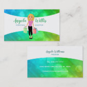 Personal Shopper Blonde Lady Logo Visitenkarten Visitenkarte (Vorne/Hinten)