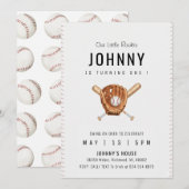 Personal Simple Baseball Birthday Party Einladung (Vorne/Hinten)