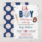 Personal Simple Sports Baby Shower Invitation Einladung (Vorne/Hinten)