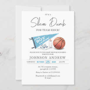 Personal Slam Dunk Basketball Baby Dusche Einladung