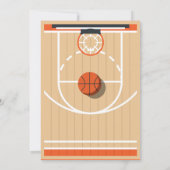 Personal Slumdunk Basketball Baby Dusche Einladung (Rückseite)