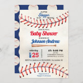 Personal Sport Baseball Baby Dusche kleines Schläg Einladung (Vorne/Hinten)