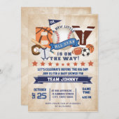 Personal Sports All Star Baby Dusche Einladung (Vorne/Hinten)