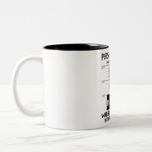 Personal Stalker Border Collie Dog Ich werde Ihnen Zweifarbige Tasse (Links)